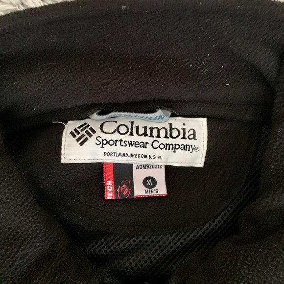 Columbia Titanium Fleece Men's Full Zip XL Made in USA Black Outdoor Hiking - Picture 2 of 7